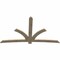 Ekena Millwork Davenport Rough Sawn Timber Gable Bracket, Douglas Fir, 108"W x 63"H x 2"D x 6"F, 14/12 Pitch GBW108X63X0206DAV00RDF - alternate 3